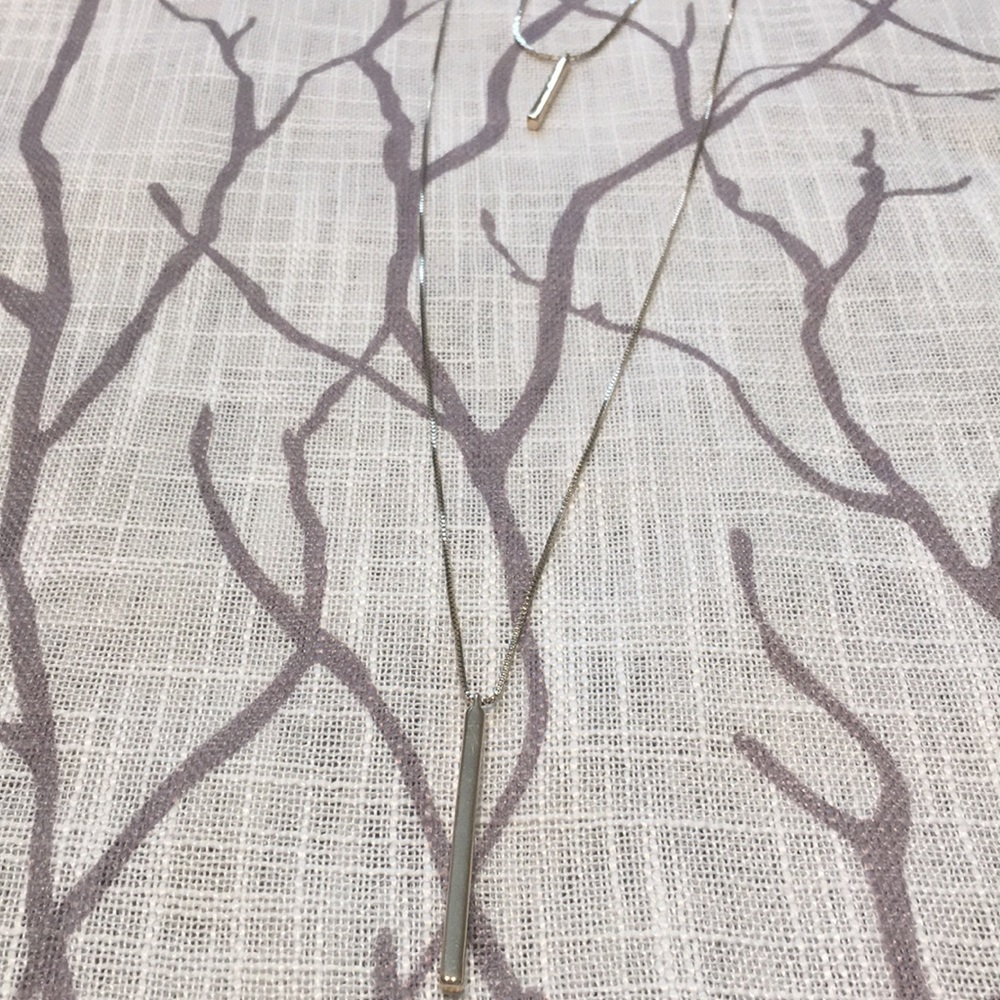 Express layered long pendant necklace